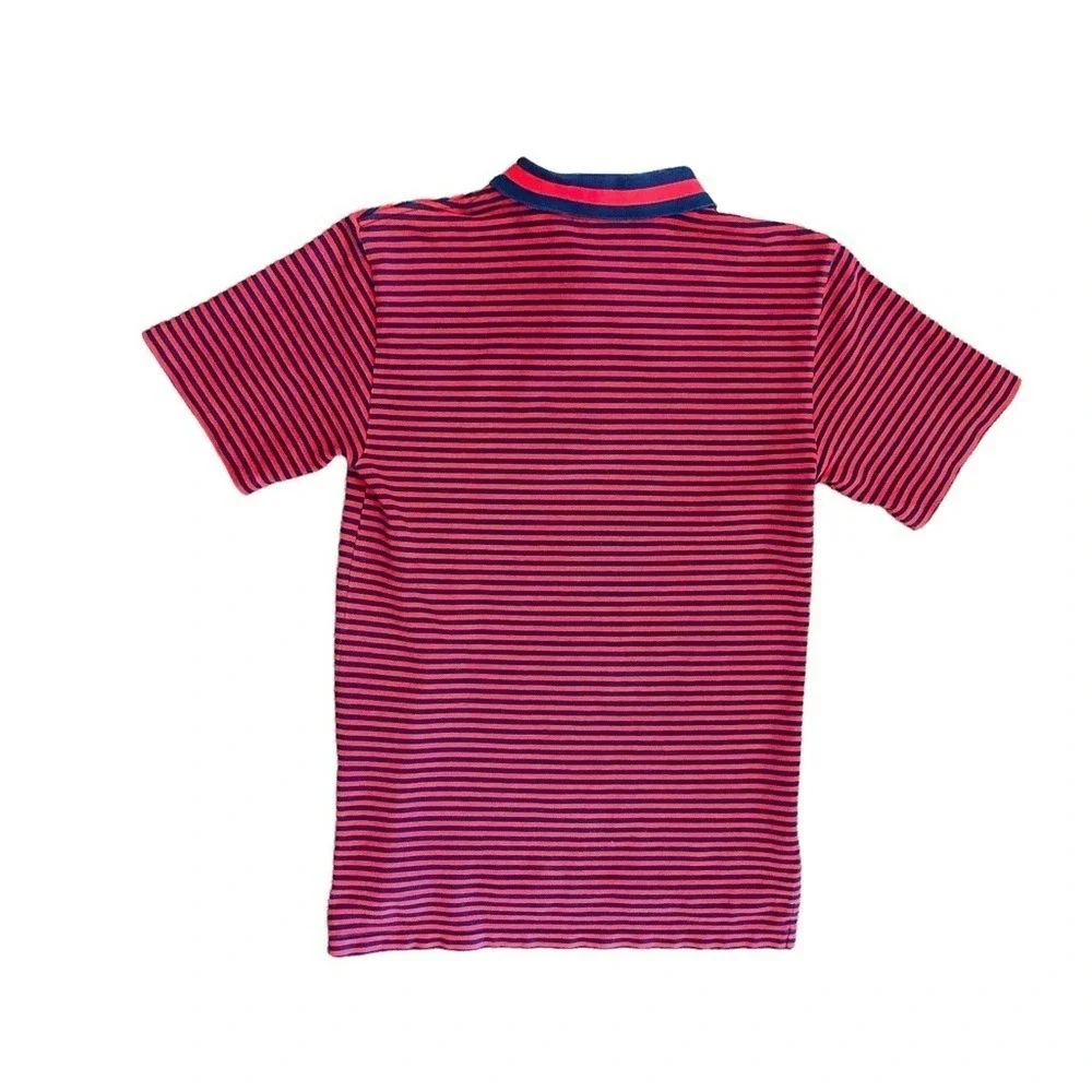 Polo Shirt Ralph Lauren‎ Boy's Red/Navy Stripe Mesh Polo Medium Preppy